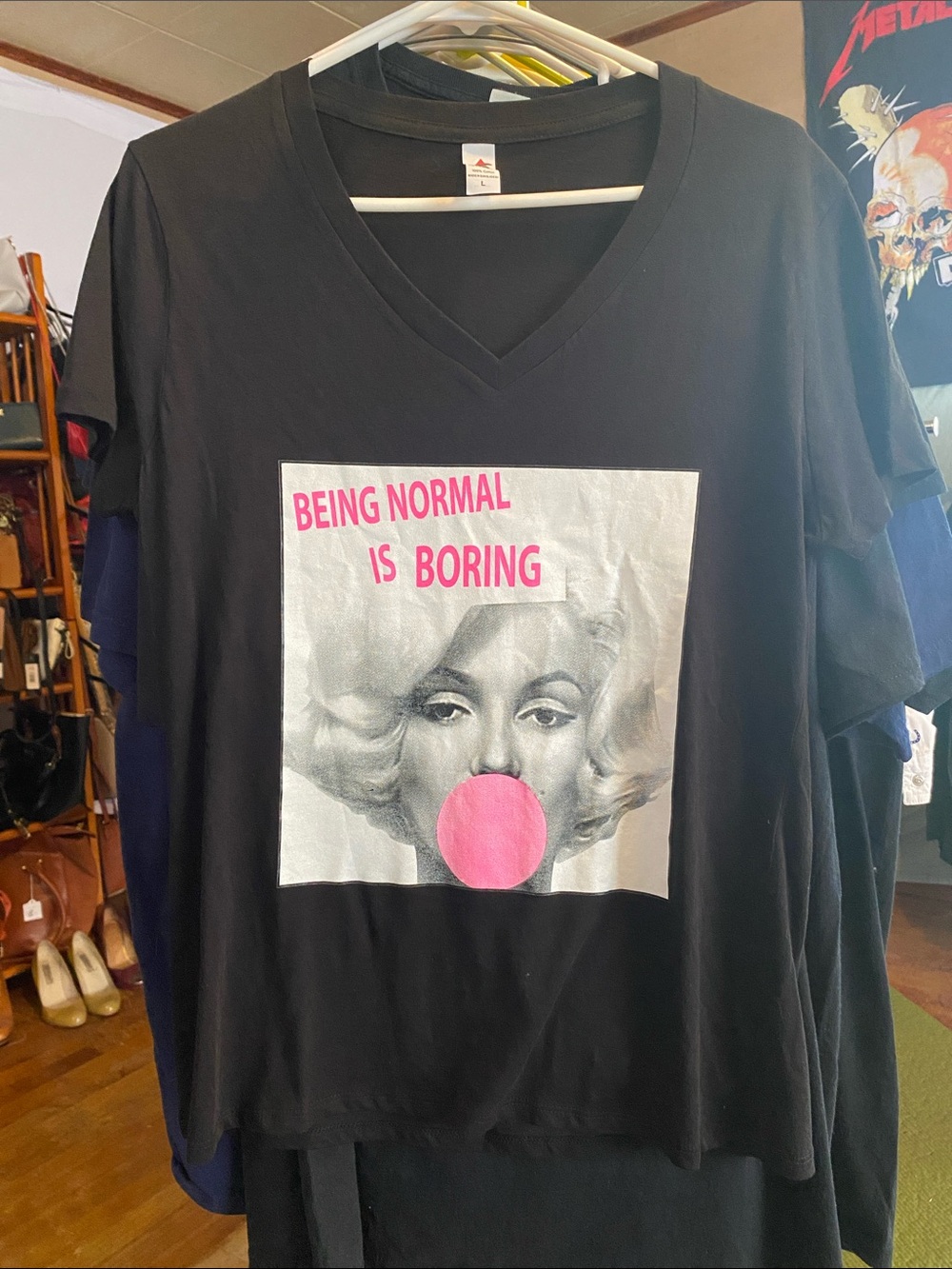 Marilyn Monroe- 'Being Normal Is Boring' Bubblegum Print